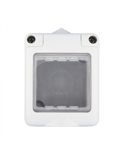 Коробка для о/п, герметичная с прозрачной, силиконовой панелью, 45х45мм IP55 (серый) LK45 (855003) в Москве Распределительные коробки Pintop.ru