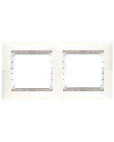 Рамка 2-постовая LK60 Экопласт (белый) (864204) в Москве Аксессуары для лотков Pintop.ru