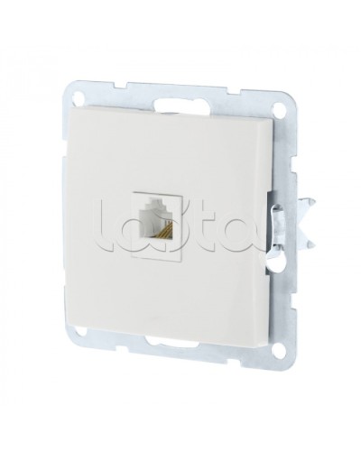 Розетка компьютерная RJ-45 кат. 5е с накладкой (белый) LK60 Экопласт (866104-1) в Москве Розетки компьютерные и телефонные Pintop.ru