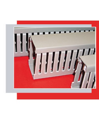 Короб перфорированный 15х17 мм (серый) Экопласт СР-Е20 в Москве Кабель-канал Pintop.ru