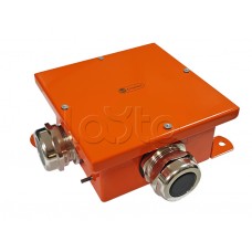 Экопласт SMB165 Коробка металл, огн. E-110,о/п 164х164х65, IP66, 6P, (1,5-6 мм2), оранж.