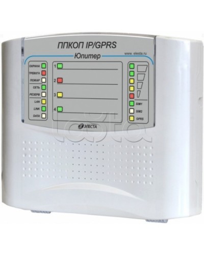 Элеста Юпитер-1431 (ППКОП Юпитер-4 IP/GPRS, пластик. корпус) в Москве Приемно-контрольные приборы Pintop.ru