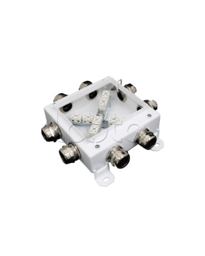 Коробка монтажная огнестойкая Гефест КМ-О (12к*10,0)-IP66 1212, 8 вводов 123х123х60 в Москве Распределительные коробки Pintop.ru