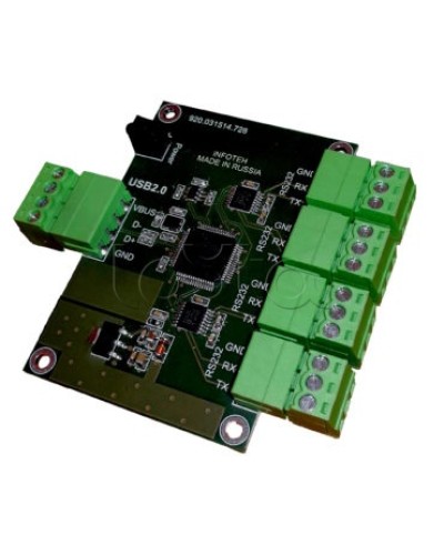 Конвертер USB/RS-232 ИНФОТЕХ AVT-USB/4RS232 в Москве Дополнительное оборудование для ОПС Pintop.ru