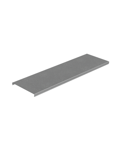 Крышка лотка 200х1,0 L2500 мм ПЛЮС КМ-Профиль (KLplus200-1.0-2500) в Москве Аксессуары для лотков Pintop.ru