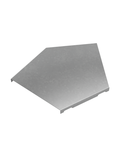 Крышка горизонтального угла 45 гр. 150 мм ПЛЮС HD КМ-Профиль (KGLplus45-150 HD) в Москве Аксессуары для лотков Pintop.ru