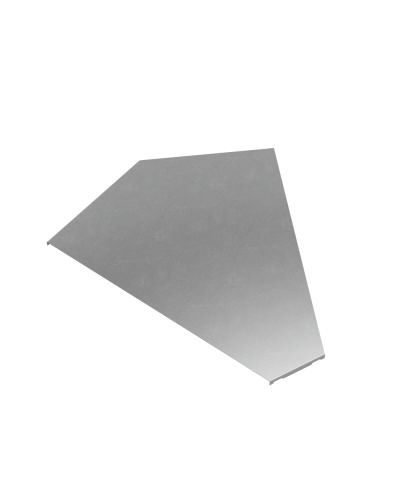 Крышка горизонтального угла 45 гр. 600 мм ПЛЮС КМ-Профиль (KGLplus45-600) в Москве Аксессуары для лотков Pintop.ru