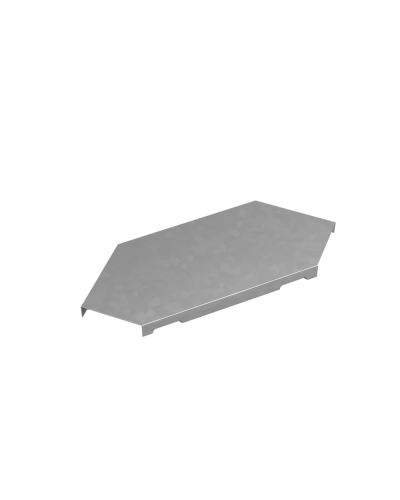 Крышка горизонтального угла 90 гр. 50 мм ПЛЮС INOX304 КМ-Профиль (KGLplus90-50 INOX304) в Москве Аксессуары для лотков Pintop.ru