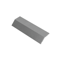 Крышка внешнего вертикального угла 45 гр. 500 мм "ПЛЮС" INOX304 КМ-Профиль (KVLplus45-500 INOX304)