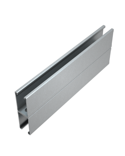 Страт-профиль двойной 41х72 L800 мм s:2,5 КМ-Профиль (2STPU41-72-800) в Москве Аксессуары для лотков Pintop.ru