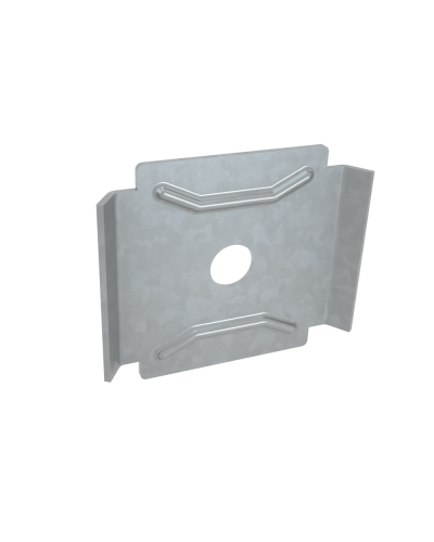 Фиксатор площадка INOX304 КМ-Профиль (FP INOX304) в Москве Аксессуары для лотков Pintop.ru