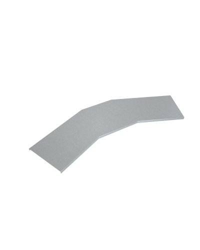 Крышка лестничного горизонтального угла 45 гр. 600 мм INOX304 КМ-Профиль (KLGL45-600 INOX304) в Москве Аксессуары для лотков Pintop.ru