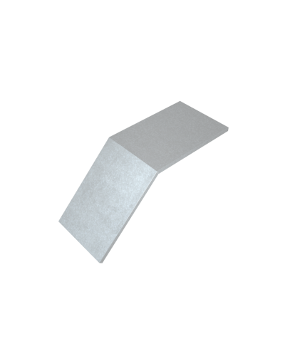 Крышка лестничного вертикального внешнего угла 45 гр. 150 мм КМ-Профиль (KLVL45-150) в Москве Аксессуары для лотков Pintop.ru