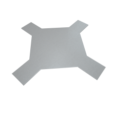 Крышка лестничного Х-разветвителя 500 мм INOX304 КМ-Профиль (KLXD500 INOX304)