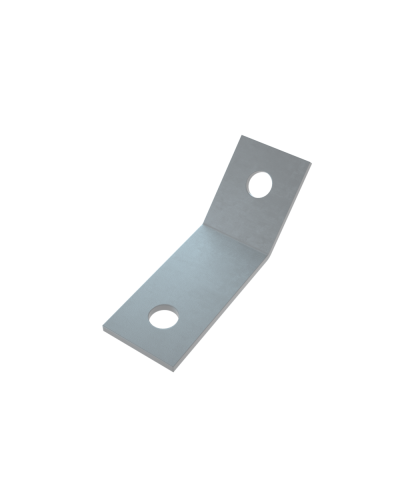 Уголок 45 гр. (2 отверстия) HD КМ-Профиль (USG45-2 HD) в Москве Аксессуары для лотков Pintop.ru