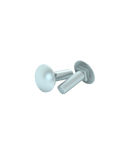 Болт с полукруглой головкой и квадратным подголовком М8х20 мм DIN 603 (упак. 100 шт) КМ-Профиль (BTG8-20) в Москве Крепеж Pintop.ru