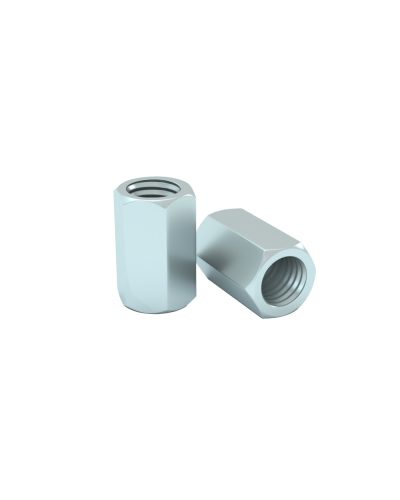 Гайка соединительная М6 DIN 6334 (упак. 100 шт) КМ-Профиль (MS6) в Москве Крепеж Pintop.ru