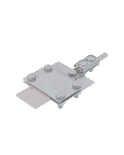 Универсальный контрольный соединитель полоса до 40 мм пруток Ø 5-8 мм CU КМ-Профиль (UKS-B40-D5-8 CU) в Москве Аксессуары для лотков Pintop.ru