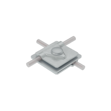 Универсальный соединитель для прутка Ø 5-10 мм с 3 пластинами 40х40 мм INOX304 КМ-Профиль (3USM-D5-10 INOX304)