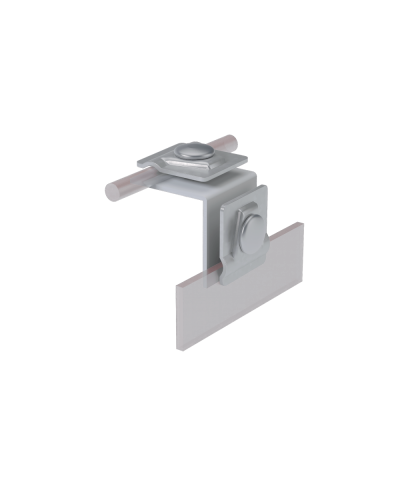 Фальцевый держатель H50 мм для прутка Ø 5-10 мм HD КМ-Профиль (FD-H50-D5-10 HD) в Москве Монтажные материалы Pintop.ru