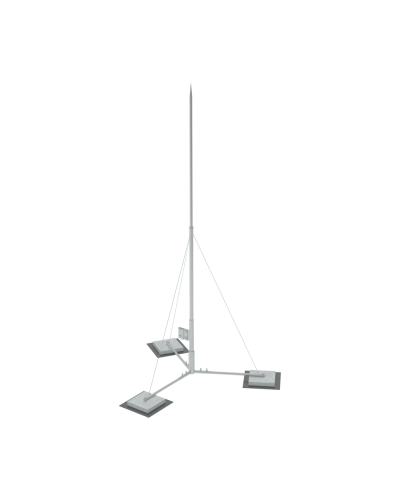Вольностоящая молниеприемная мачта составная H3,5 м HD КМ-Профиль (VMR-H3.5 HD) в Москве Монтажные материалы Pintop.ru