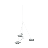 Вольностоящая молниеприемная мачта составная H12,1 м разборное основание HD КМ-Профиль (RTVMR-H12.1 HD)