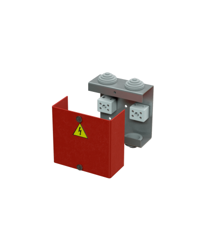 Коробка распределительная огнестойкая КРОПС, IP41, габаритные размеры 80х80х35 мм, для кабелей сечением до 2,5 мм2, 6 клемм КМ-Профиль (FRJB-KM-ST1-2.5-06-КРОПС-IP41) в Москве Распределительные коробки Pintop.ru