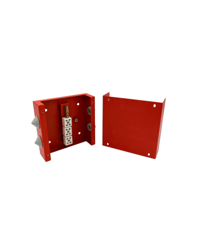 Коробка распределительная огнестойкая КРОПС, IP41, габаритные размеры 200х200х80 мм, для кабелей сечением до 10 мм2, 6 клемм КМ-Профиль (FRJB-KM-ST3-10-06-КРОПС-IP41) в Москве Распределительные коробки Pintop.ru