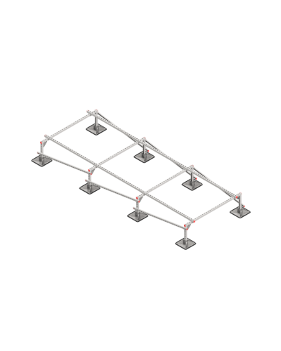 Опорная конструкция для установки оборудования TECHNORAPTOR STEELFOOT 1500х4000 тип 1 КМ-профиль (KM-TR-STF-SSEI-1500-4000-1) в Москве Системы видеонаблюдения Pintop.ru