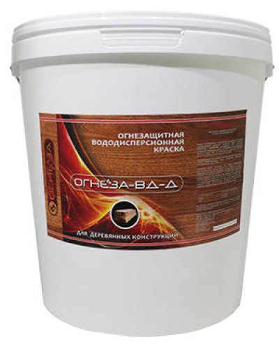 Краска огнезащитная водно-дисперсионнаявспучивающаясядля дерева Огнеза марки«ОГНЕЗА-ВД-Д» , ведро 25 кг., цвет белый в Москве Огнезащитные краски Pintop.ru