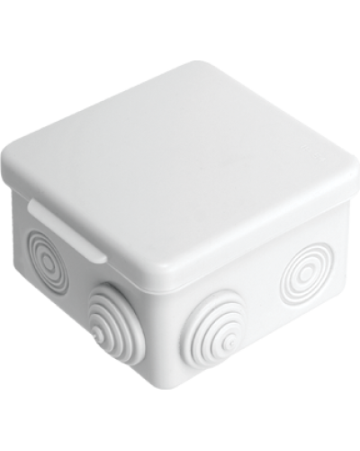 Коробка распаячная, для наружного монтажа 80x80x50 (100 шт/уп) ПожТехКабель 030-031 в Москве Распределительные коробки Pintop.ru