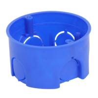 Коробка распаячная, круглая 68x42 (160 шт/уп) ПожТехКабель 010-004