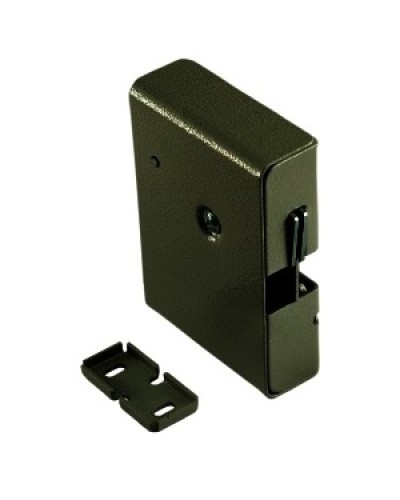 Замок электромеханический с толкателем и датчиком положения двери Promix-SM308.10.1 (черный) в Москве Электромеханические замки Pintop.ru