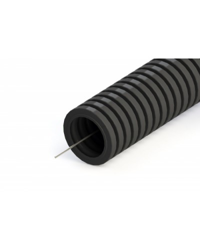 Труба гофрированная ПНД лёгкая 350 Н безгалогенная (HF) стойкая к ультрафиолету черная с/з д32 (25м/1375м уп/пал) Промрукав 161559 в Москве Труба гофрированная Pintop.ru