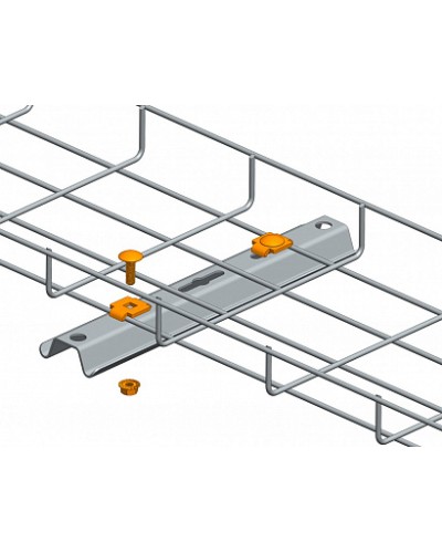 Крепежный комплект проволочного лотка к элементам системы подвесов Промрукав (50 шт/уп) (PR08.2467) в Москве Огнестойкие кабельные линии Pintop.ru