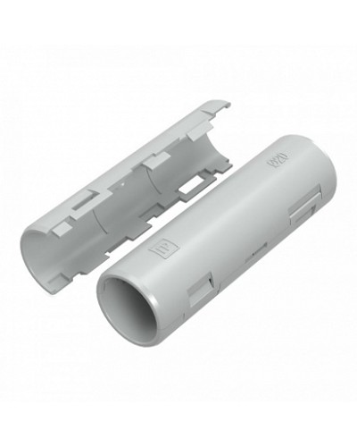 Муфта разборная d20 мм атмосферостойкая серая (10шт/320шт уп/кор) Промрукав (PR13.0430) в Москве Повороты, муфты, тройники Pintop.ru