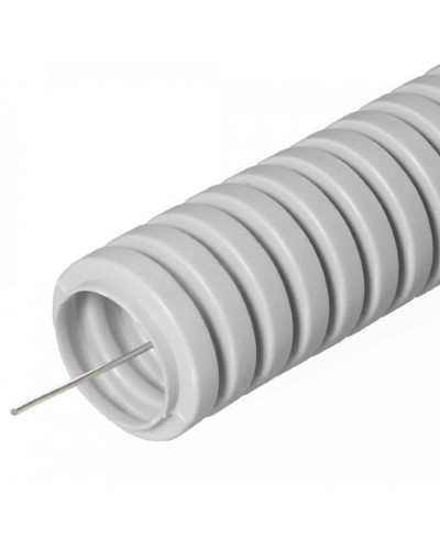 Труба гофрированная ПВХ тяжелая 750 Н серая с/з д16 (50м/уп) Промрукав (PR.0116415) в Москве Труба гофрированная Pintop.ru