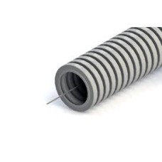 Труба гофрированная ПНД лёгкая 350 Н безгалогенная (HF) стойкая к ультрафиолету серая с/з д20 (100м/4800м уп/пал) Промрукав PR02.0130