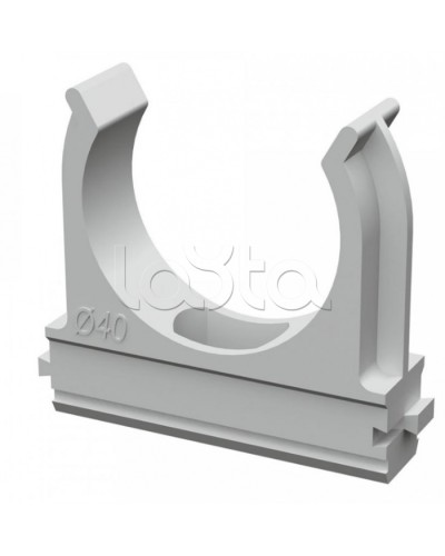 Крепеж-клипса для труб АБС-пластик в п/э д40 (15шт/300шт уп/кор) Промрукав (PR.02640) в Москве Держатели, клипсы, скобы Pintop.ru