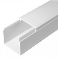 Кабель-канал белый 2-й замок в п/э 40х40 (24 м/уп) Промрукав (PR03.0054)