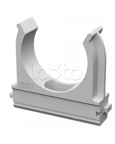 Крепеж-клипса для труб АБС-пластик в карт д40 (30шт/300шт уп/кор) Промрукав (PR.0640) в Москве Держатели, клипсы, скобы Pintop.ru