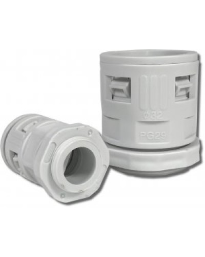 Муфта вводная для гофрированных труб серая ВМ-ГТ-25 Промрукав PR08.3270 в Москве Повороты, муфты, тройники Pintop.ru