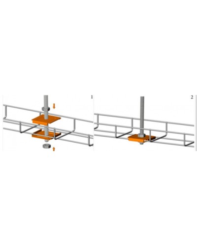 Фиксатор для подвеса проволочного лотка на шпильке Промрукав (PR08.5214) в Москве Аксессуары для лотков Pintop.ru