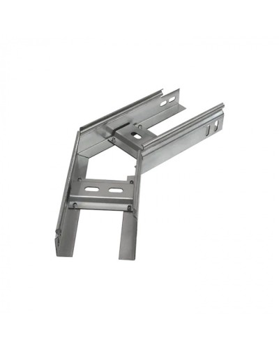 Угол горизонтальный 45 градусов лестничный 400х200 (1,2 мм) Промрукав (PR08.5265) в Москве Аксессуары для лотков Pintop.ru