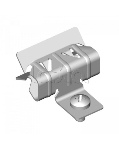 Зажим балочный 15-20 мм с отгибом и винтом М6х9 Промрукав (PR08.5848) в Москве Аксессуары для лотков Pintop.ru