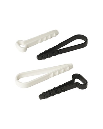 Дюбель-хомут для плоского кабеля 5-8 мм белый (100шт) Промрукав (PR08.6951) в Москве Крепеж: Дюбели, шурупы, саморезы Pintop.ru