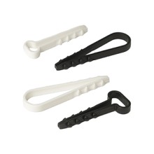 Дюбель-хомут для плоского кабеля 5-10 мм черный (10шт) Промрукав (PR08.6958)