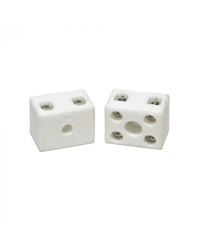 Клемма керамическая латунь 6 мм² 2 пары контактов с крепежным отверстием (5 шт/уп) Промрукав (PR08.7163) в Москве Аксессуары для кабель-канала Pintop.ru