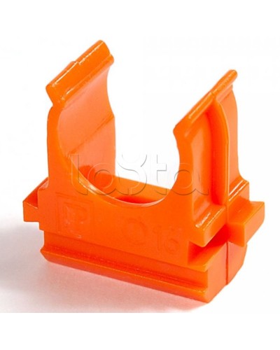 Крепёж-клипса для труб АБС-пластик оранжевая д32 в малой упаковке (10шт/500шт уп/кор) Промрукав (PR13.0115) в Москве Держатели, клипсы, скобы Pintop.ru