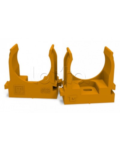 Крепеж-клипса для труб для монтажного пистолета оранжевая д25 (100шт/700шт уп/кор) Промрукав (PR13.0153) в Москве Держатели, клипсы, скобы Pintop.ru